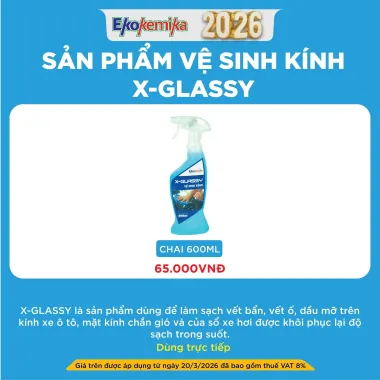 SẢN PHẨM VỆ SINH KÍNH X - GLASSY