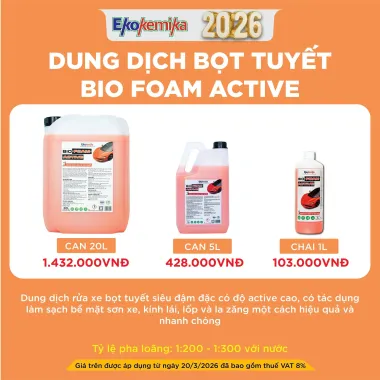 DUNG DỊCH BỌT TUYẾT BIO FOAM ACTIVE