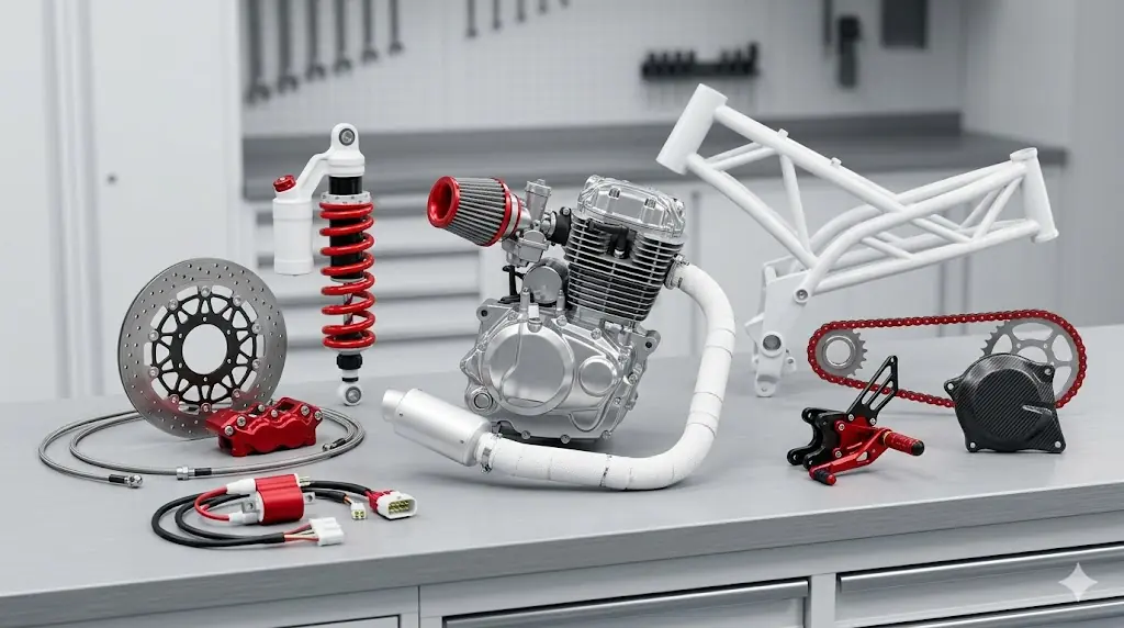 Phụ tùng xe máy Trí Thức - Địa chỉ thay thế linh kiện uy tín