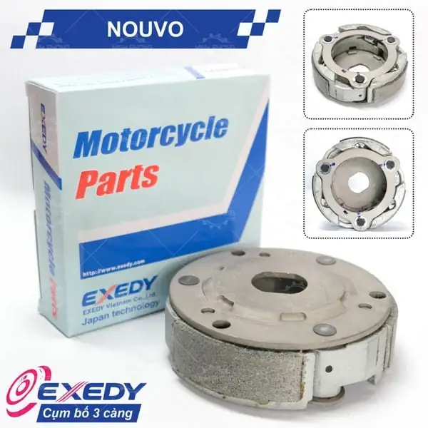 Cụm bố 3 càng xe NOUVO (Guốc văng ly hợp) Hãng EXEDY