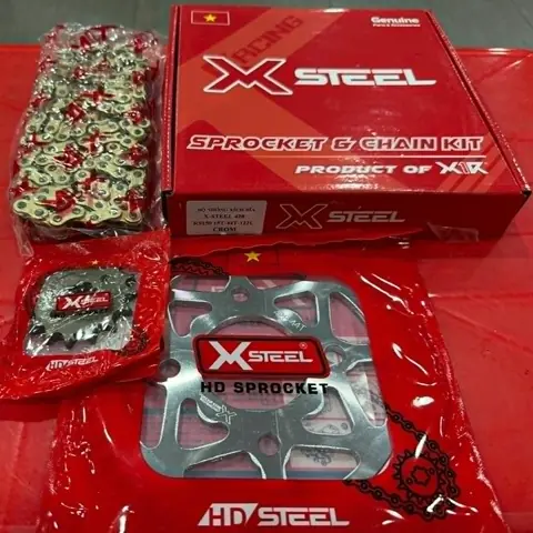 Bộ nhông sên dĩa X1R cho Winner (122L, Crom)